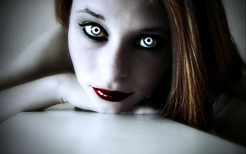 Fantasy Artwork Art Dark Vampire Gothic Girl Girls Horror Evil At Dark HD wallpaper