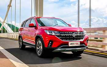 Dongfeng Forthing T5L, , red crossover, 2021 cars, chinese cars, highway, crossovers, Dongfeng HD wallpaper