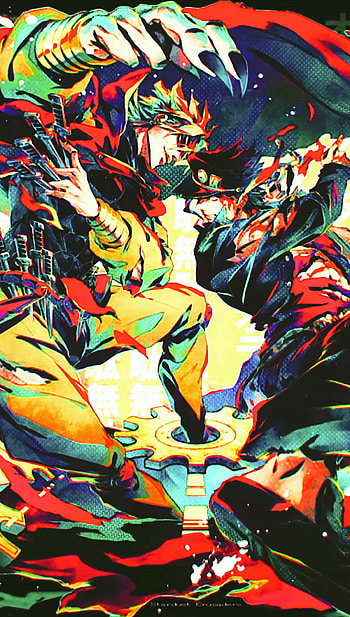 Jotaro and Dio, Anime, Jojo, Jojo's bizarre adventures HD phone wallpaper