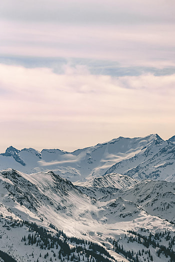Nature, Mountains, Snow, Vertex, Forest, Tops HD phone wallpaper