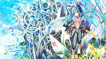 Hatsune Miku music, Vocaloid HD wallpaper