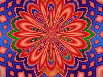 Flower, colorful, design, abstract HD wallpaper
