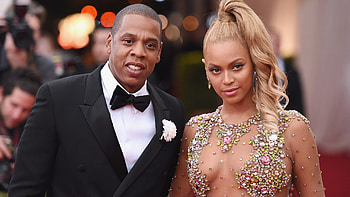 Beyonce, Jay-Z, Red leather miniskirt, Valentine's Day date HD wallpaper