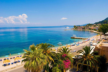 Corfu travels, Potamaki beach hotel, Corfu island, Greece HD wallpaper