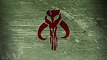 Mandalorian Symbol, TV show icon, Sci-fi emblem, Pop culture reference HD wallpaper