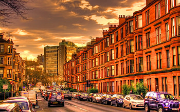 Glasgow Tenements, Cities, Scotland, Tenement Buildings HD wallpaper