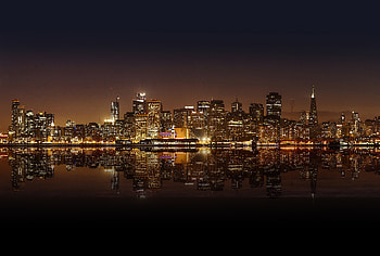 Cities, Night City, Panorama, San Francisco HD wallpaper