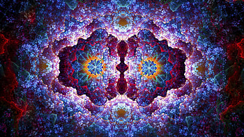 Geometric fractal, Top backgrounds, Complex design, Abstract art HD wallpaper