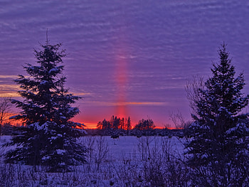Landscape, Winter, Nature, Sunset, Field HD wallpaper