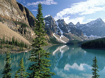 Nature, Mountains, Sun, Lake, National Park, Bends, Day, Ate HD wallpaper
