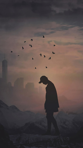 Depressing, Sad Man, Art HD phone wallpaper