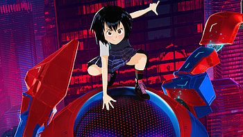 Peni Parker And SP Dr In Spider Man Into The Spider Verse Official Poster , spiderman-into-the-spider-verse, 2018-movies, movies, animated-movies HD wallpaper