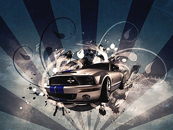 Ford Mustang, money talks, dream car HD wallpaper