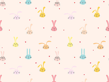 Pattern, bunny, texture, easter, pink HD wallpaper