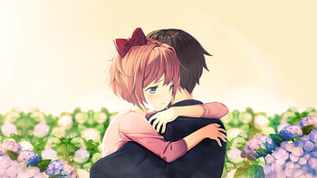 Doki Doki Literature Club!, Hugs HD wallpaper