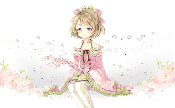 Cute, minimal, Hanayo Koizumi, Love Live!, anime girl HD wallpaper