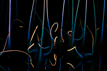 Abstract, Dark, Lines, Neon, Stripes, Streaks HD wallpaper