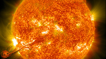 Awe-inspiring sun, NASA's view, Captivating ry, Celestial wonder HD wallpaper