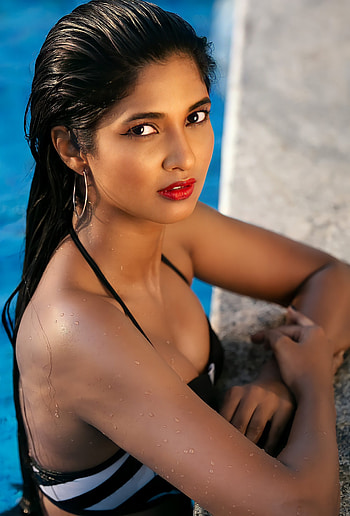 Keerthi Pandian, eye, head HD phone wallpaper