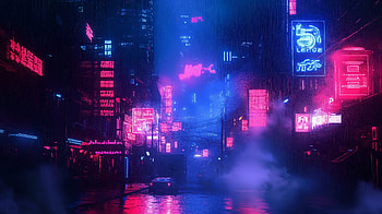Neon Noir: Ultra Experience, neon lights, cityscape, cyberpunk, night scene HD wallpaper
