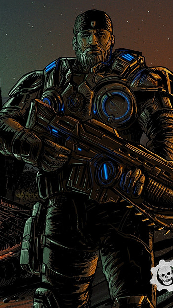 Marcus Fenix, Gears of War 4, Epic gaming , Intense battles HD phone wallpaper