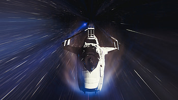 Spacecraft, wrap drive, space HD wallpaper