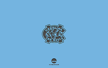 North Carolina Tar Heels, blue background, American football team, North Carolina Tar Heels emblem, NCAA, North Carolina, USA, American football, North Carolina Tar Heels logo HD wallpaper