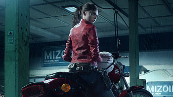 Resident Evil 2 2019 Claire Redfield Harley Davidson, claire-redfield, resident-evil-2, games, 2019-games HD wallpaper