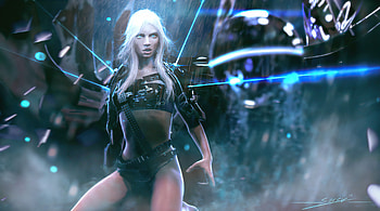 A1 Warrior Girl , warrior, scifi, artist, artwork, digital-art, artstation HD wallpaper