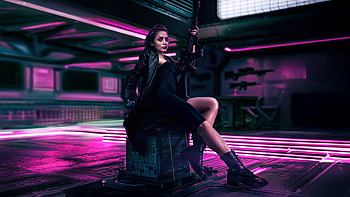 Cyberpunk Ballerina 2025 — Ultra, Ballerina (2025) HD wallpaper