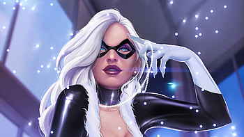 Black Cat Artwork, catwoman, superheroes, artwork, artstation HD wallpaper