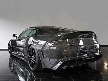 Aston Martin, Carbon, Cars, Reflection, Back View, Rear View, Style, Dbs, 2009, Mansory HD wallpaper