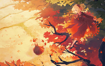 Minoriko Aki & Shizuha Aki, Shizuha Aki, Minoriko Aki, Anime, Touhou HD wallpaper