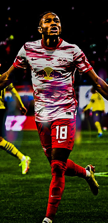 Nkunku, france, bundesliga, football, dortmund, leipzig HD phone wallpaper