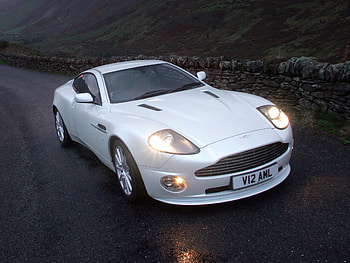 Nature, Aston Martin, Cars, Front View, 2004, V12, Vanquish HD wallpaper