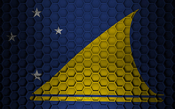 Tokelau flag, 3d hexagons texture, Tokelau, 3d texture, Tokelau 3d flag, metal texture, flag of Tokelau HD wallpaper