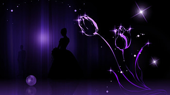 Purple tulips, purple, sparkle, tulips, bride, groom HD wallpaper