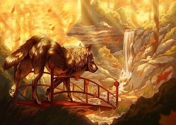 Thriving Autumn Fox , fox, artist, artwork, digital-art, deviantart HD wallpaper