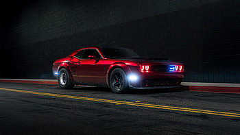 Red Dodge Challenger Srt , dodge-challenger, dodge, cars, muscle-cars HD wallpaper