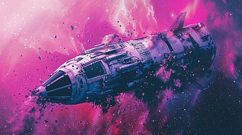 Cosmic Shipwreck, Sci Fi, wreck, spaceship, space, cosmic HD wallpaper