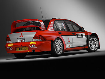 mitsubishi lancer wrc05, japanese, mitsubishi, lancer, rally HD wallpaper