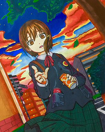 Anime art inspiration, Lain's mysterious influence, Manga aesthetics, Visual storytelling HD phone wallpaper