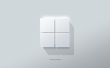 Windows 11 logo, enter background, Windows 11 3D logo, Windows logo, 3D art, Windows 11, 3D Windows 11 emblems, Windows HD wallpaper