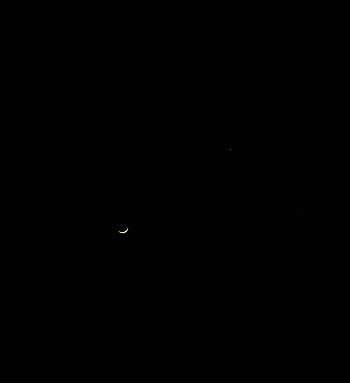 Sky, Night, Moon, Minimalism HD phone wallpaper
