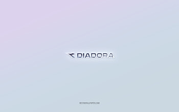 Diadora logo, cut out 3d text, white background, Diadora 3d logo, Diadora emblem, Diadora, embossed logo, Diadora 3d emblem HD wallpaper