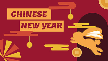 Year of the rabbit, holiday, Chinese New Year HD wallpaper
