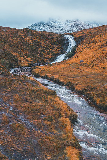 Landscape, Nature, Rivers, Mountain, Hill, Creek, Brook HD phone wallpaper