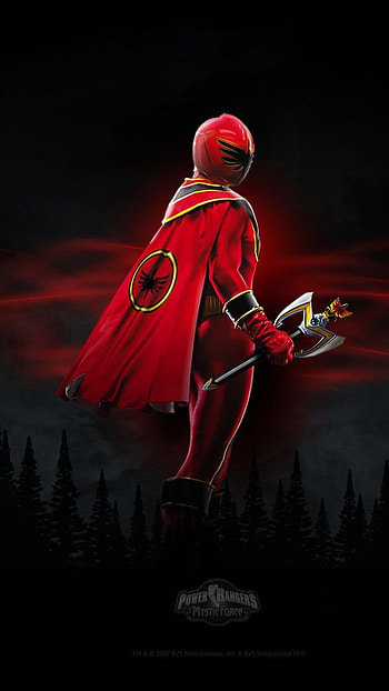 Red power ranger, anime HD phone wallpaper