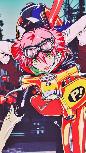 Haruko Haruhara, Anime character, FLCL series, Best HD phone wallpaper