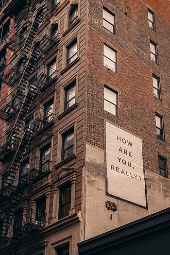 Building, Words, Inscription, Facade HD phone wallpaper